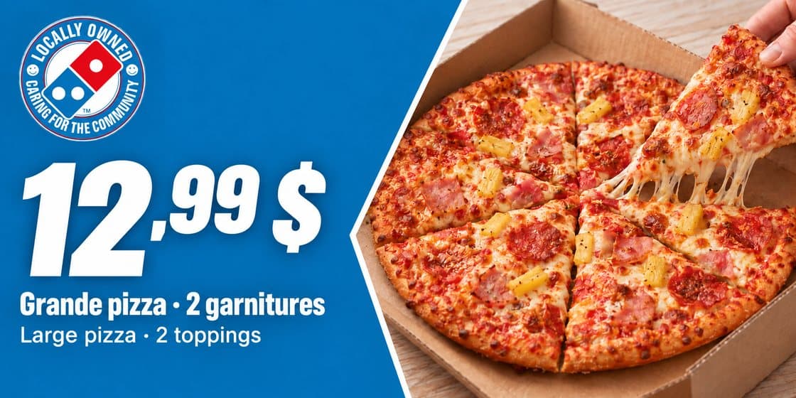 Large 2-topping pizza